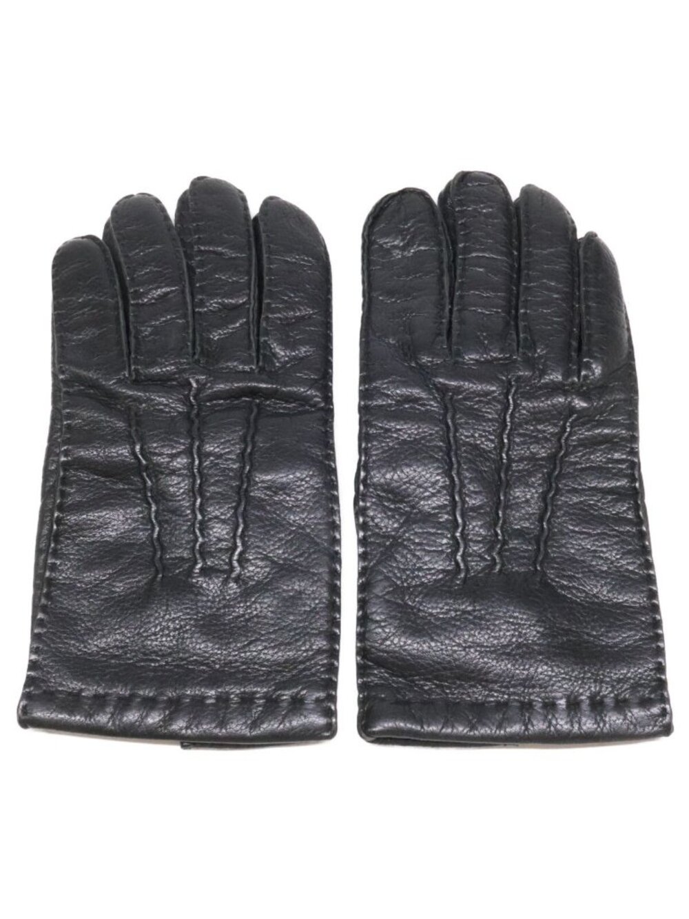 Celine Homme Leather Gloves Black